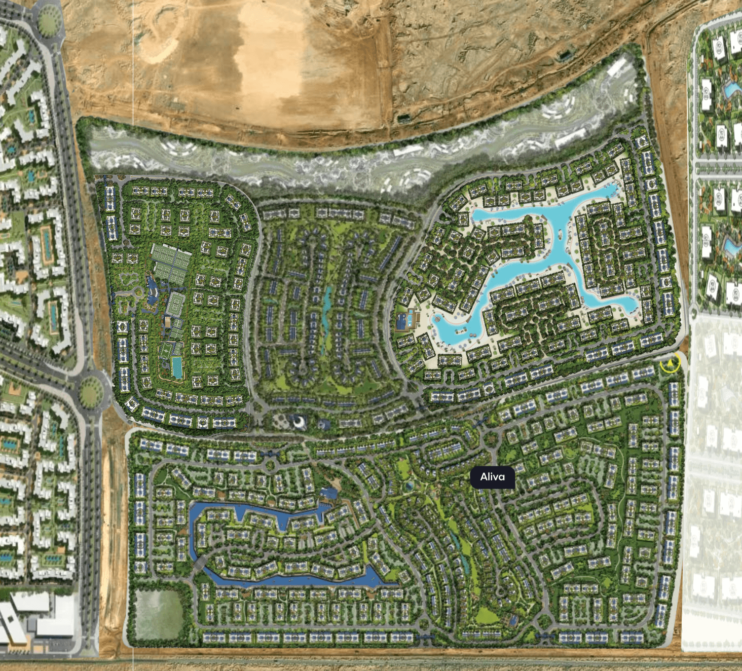 خريطة الموقع — Masterplan